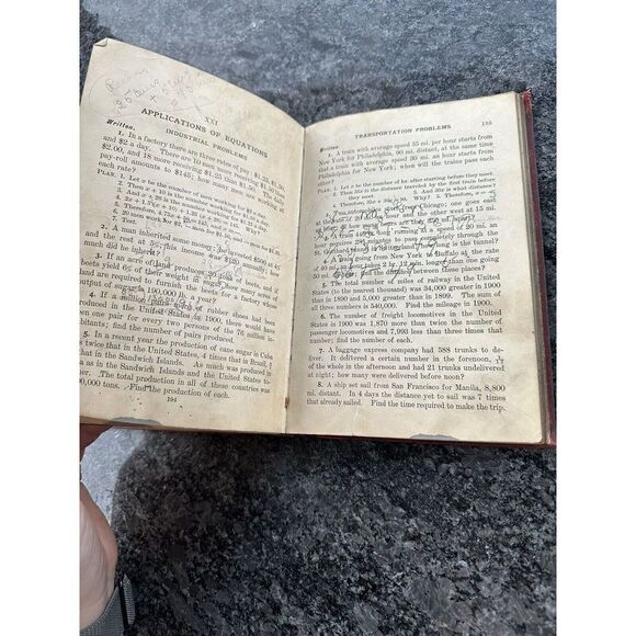 Antique School Book Arithmetic 1906 Young Jackson Appleton Vol 3 Textbook - Picture 10 of 13